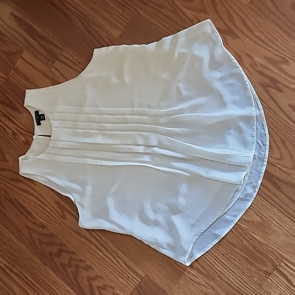 Ann Taylor petite cream blouse xsp